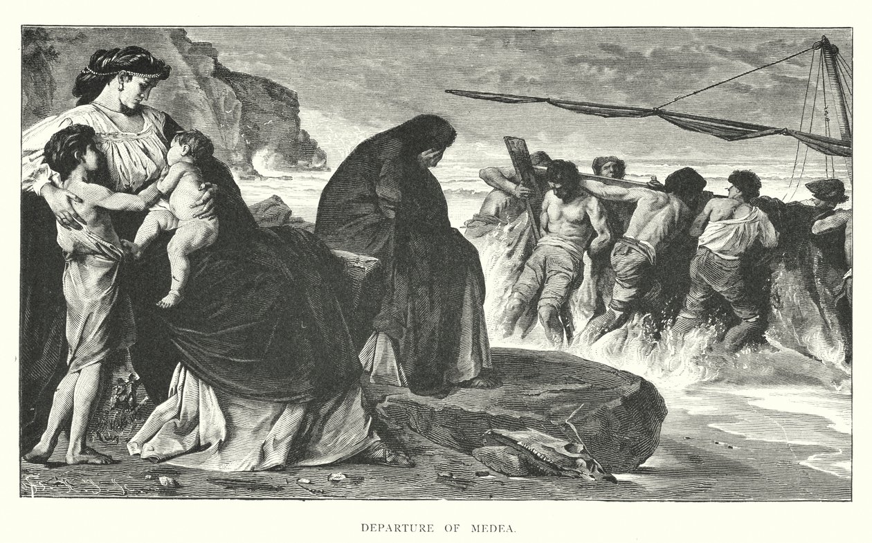 Partenza di Medea (incisione) da English School