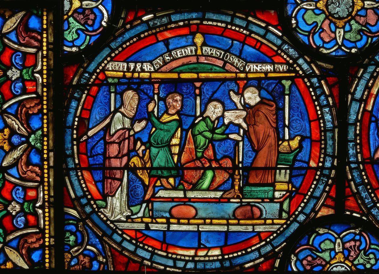 (dettaglio) Audrey di Canterbury prende acqua curativa da English School