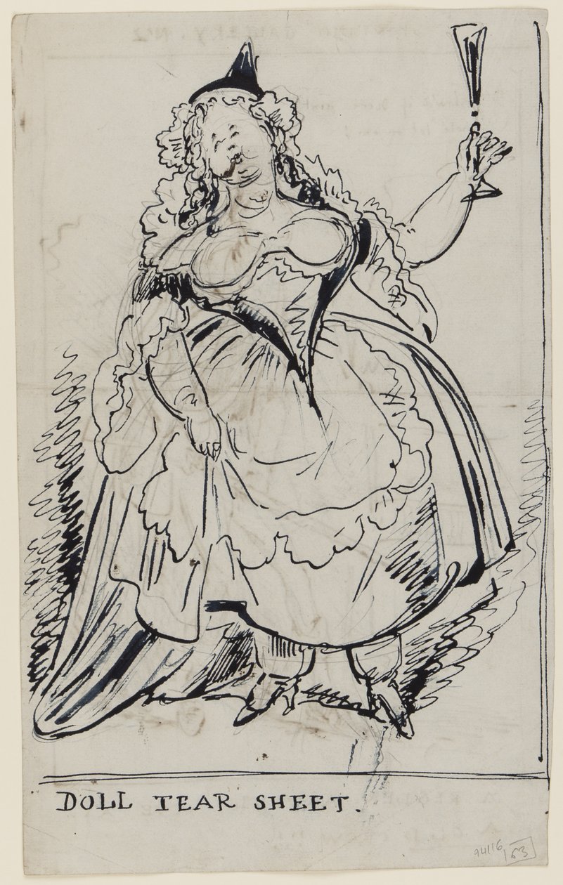 Doll Tear Sheet, c.1825 da English School