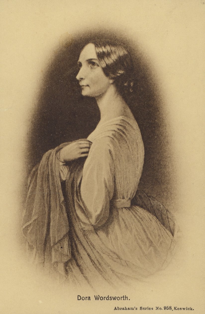 Dora Wordsworth (1804-1847), figlia del poeta inglese William Wordsworth (litografia) da English School