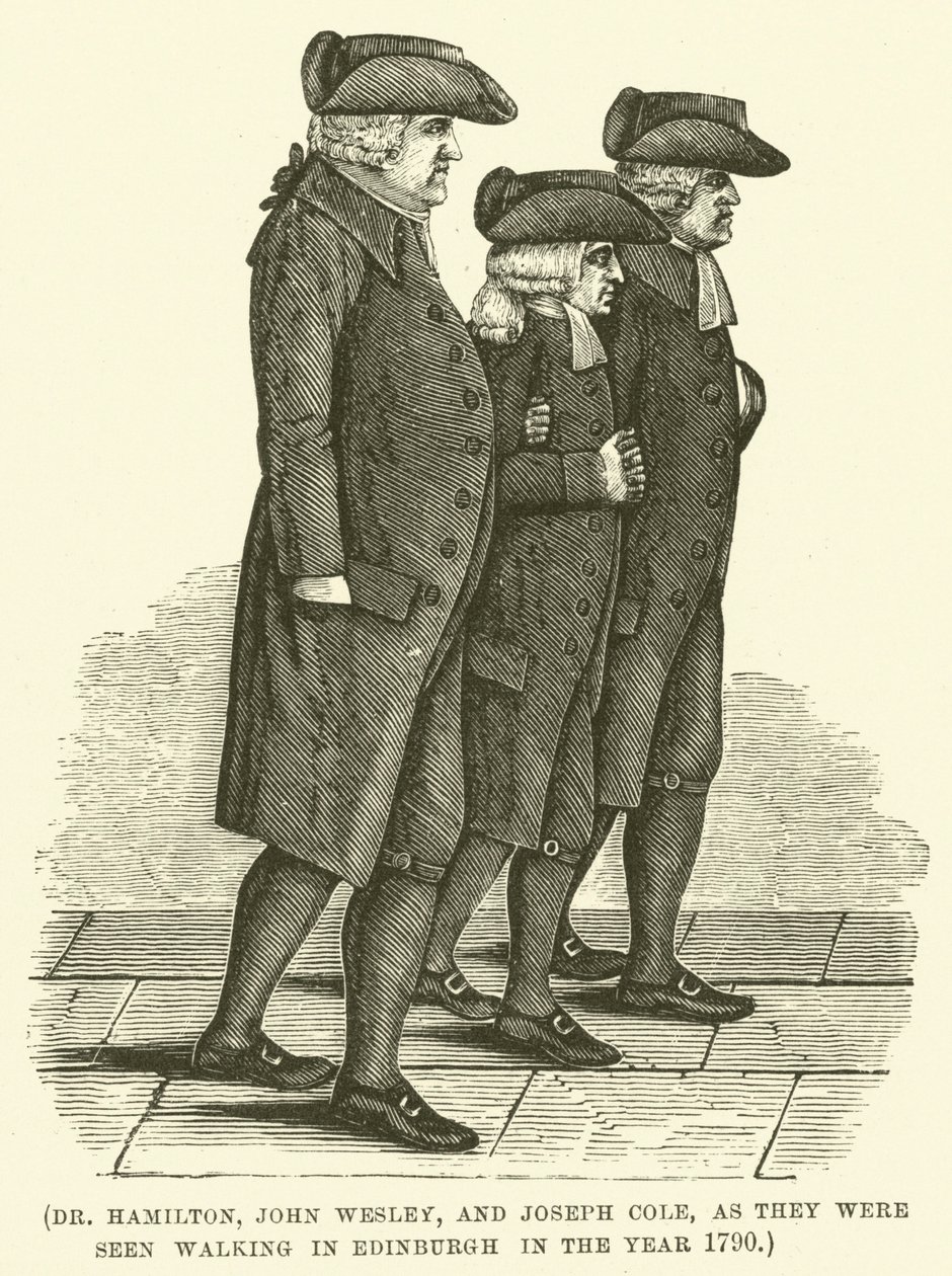 Il dottor Hamilton, John Wesley e Joseph Cole, visti passeggiare a Edimburgo nell