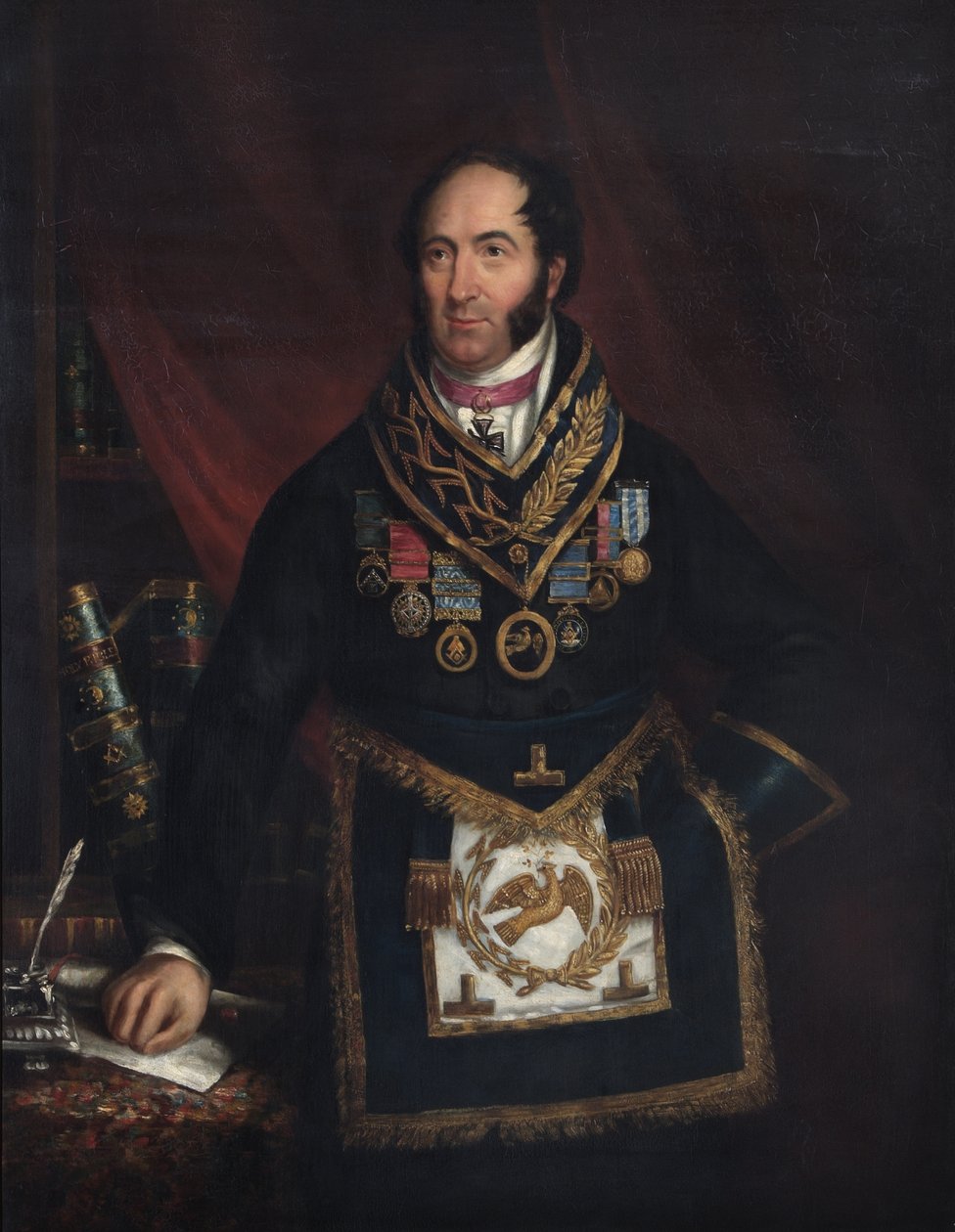 Dr Robert Thomas Crucefix, 1837 da English School