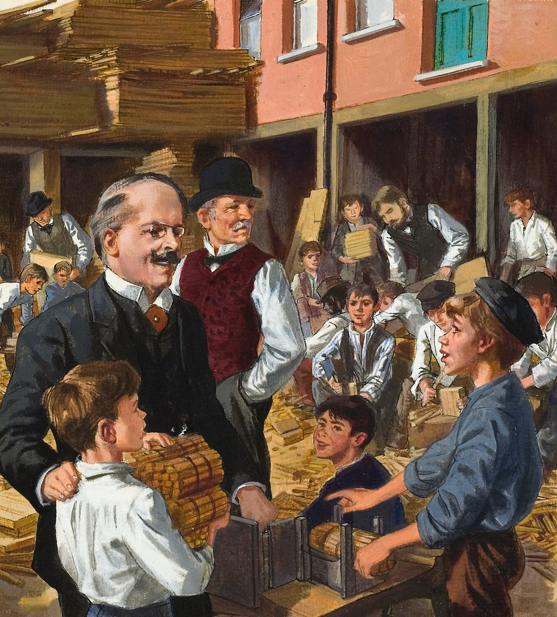 Dr Thomas John Barnardo (1845-1905) (gouache su carta) da English School