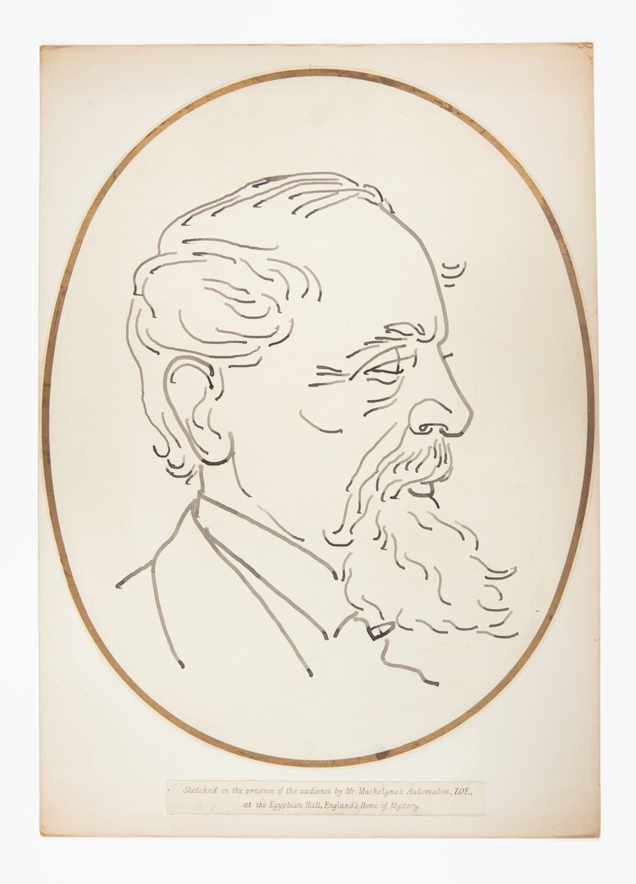 Disegno di Charles Dickens dall