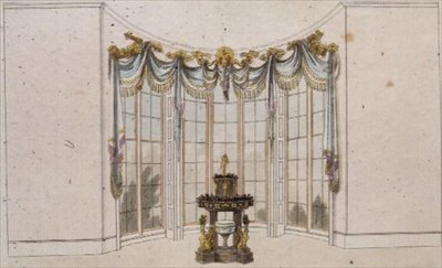 Tenda della sala da disegno e giardiniera, tavola 101 da Ackermann