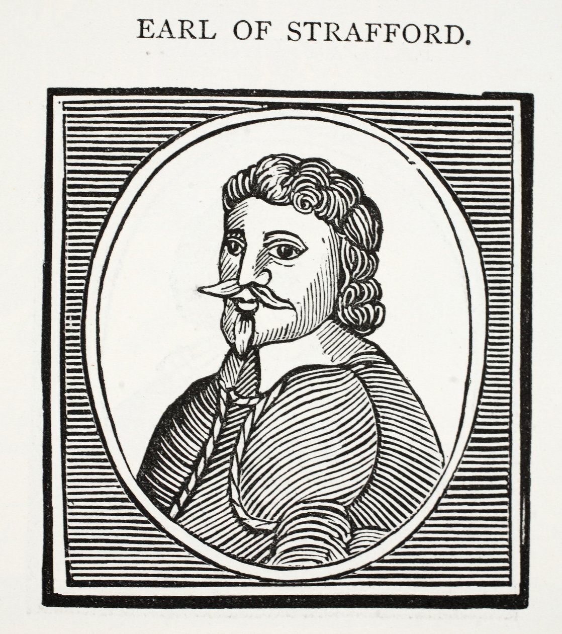 Conte di Strafford, illustrazione da Chap-books del XVIII secolo di John Ashton, pub. 1882 da English School