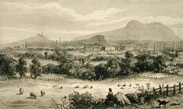 Edimburgo nel 1880 circa, da 