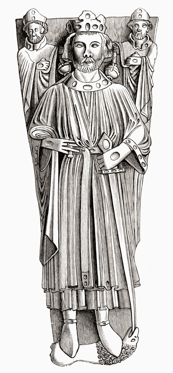 Effigie di Re Giovanni sulla sua tomba nella Cattedrale di Worcester, da 