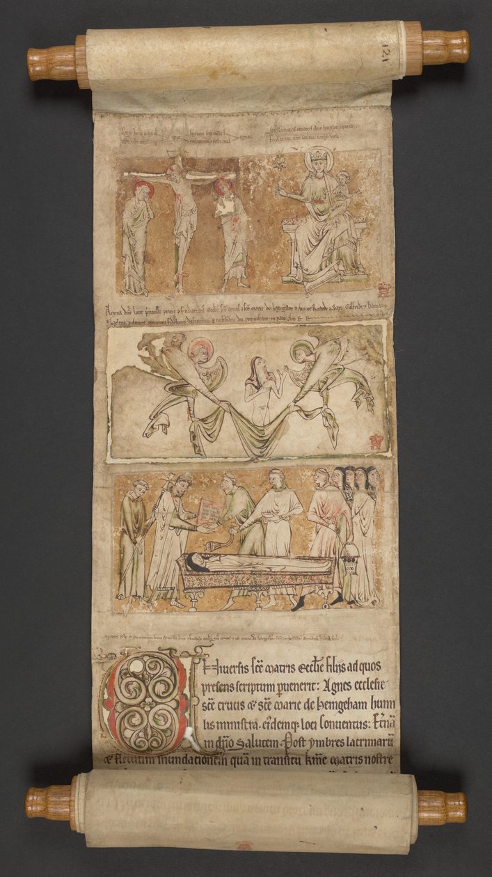 Egerton MS 2849, Membrane I, c.1225-30 (vellum) da English School