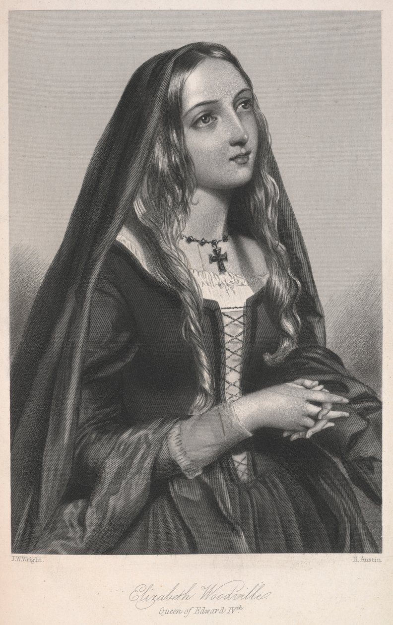 Elizabeth Woodville, regina di Edoardo IV, illustrazione da 