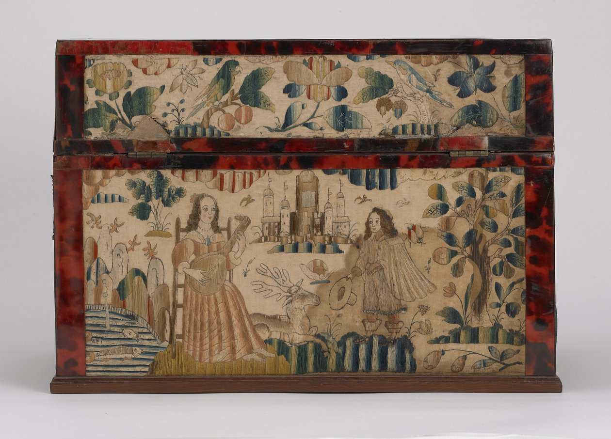 Scrigno ricamato, c.1660 da English School
