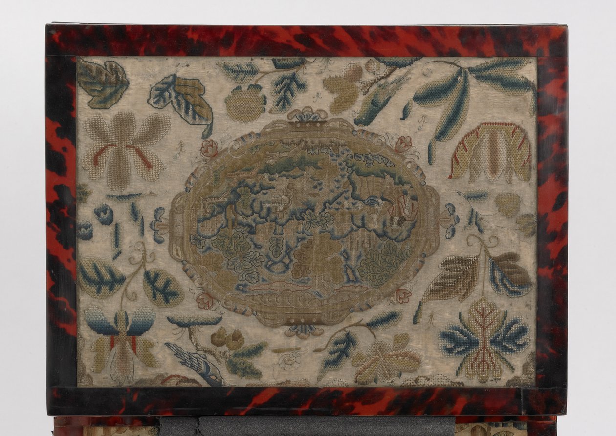 Scrigno ricamato, c.1660 da English School