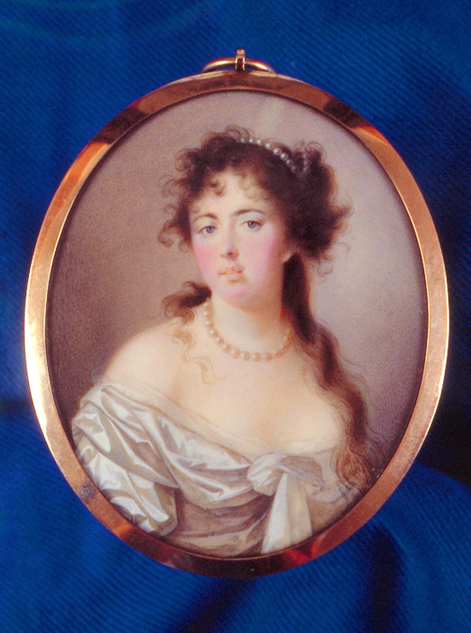Emma Hamilton (acquerello su pergamena) da English School