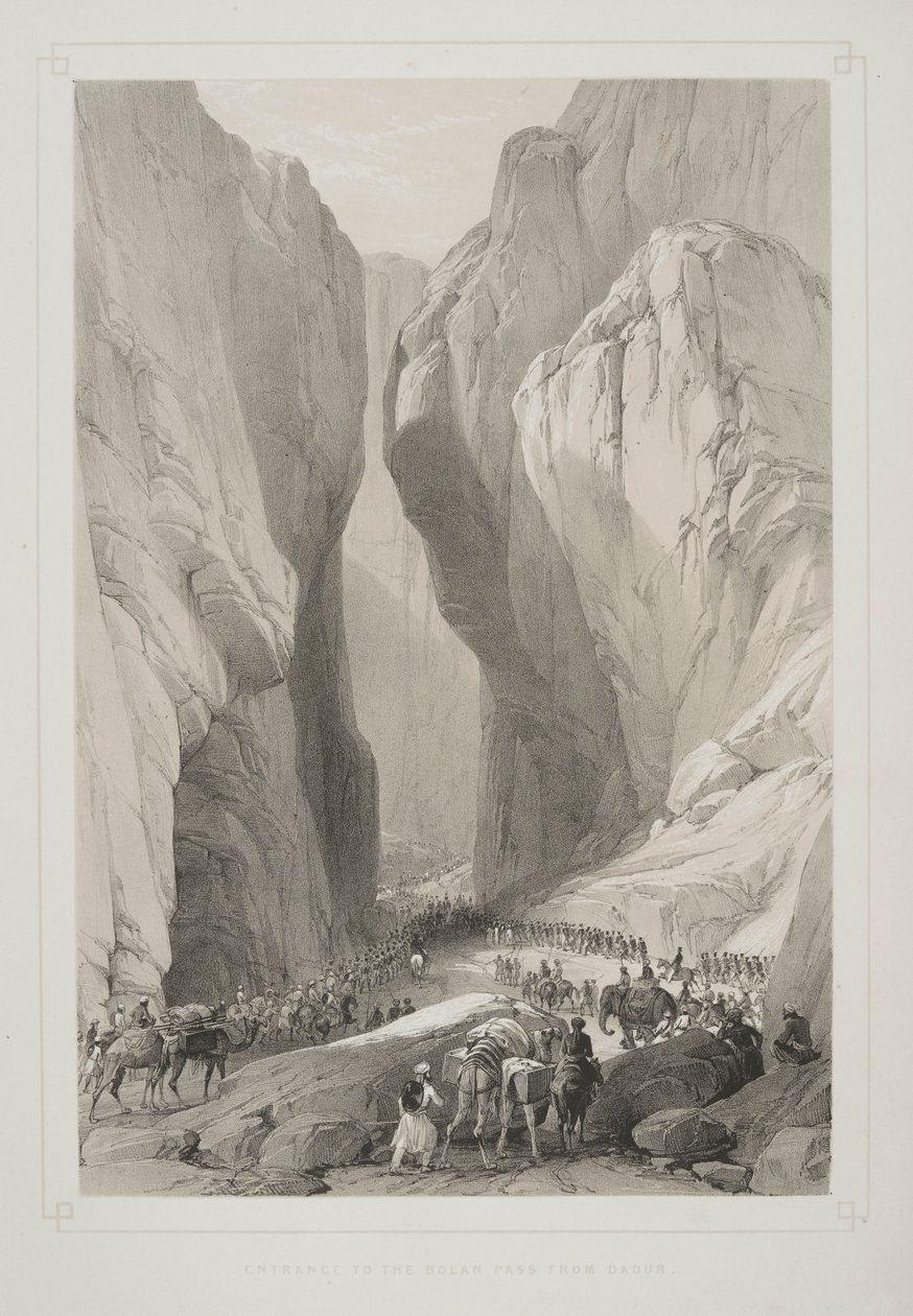Ingresso al Passo di Bolan da Dadur, da 