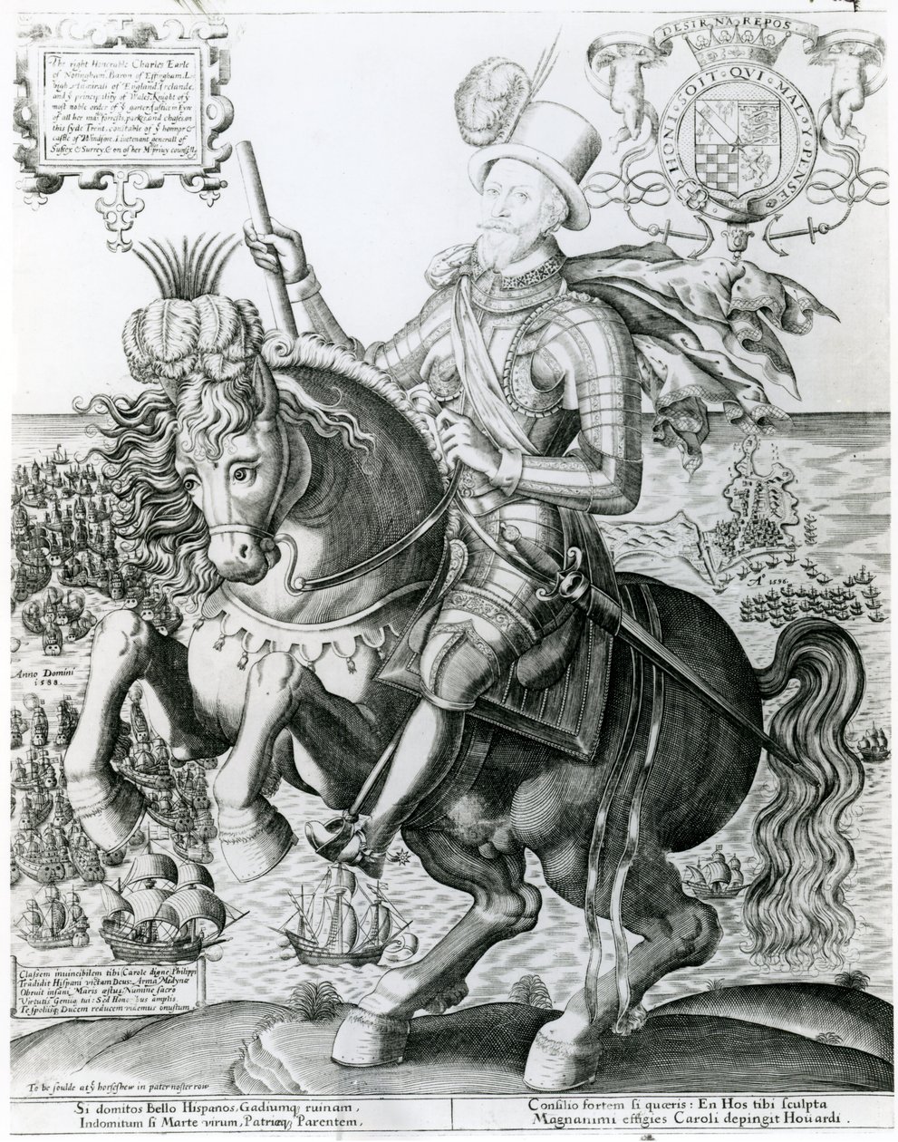 Ritratto Equestre di Charles Howard da English School