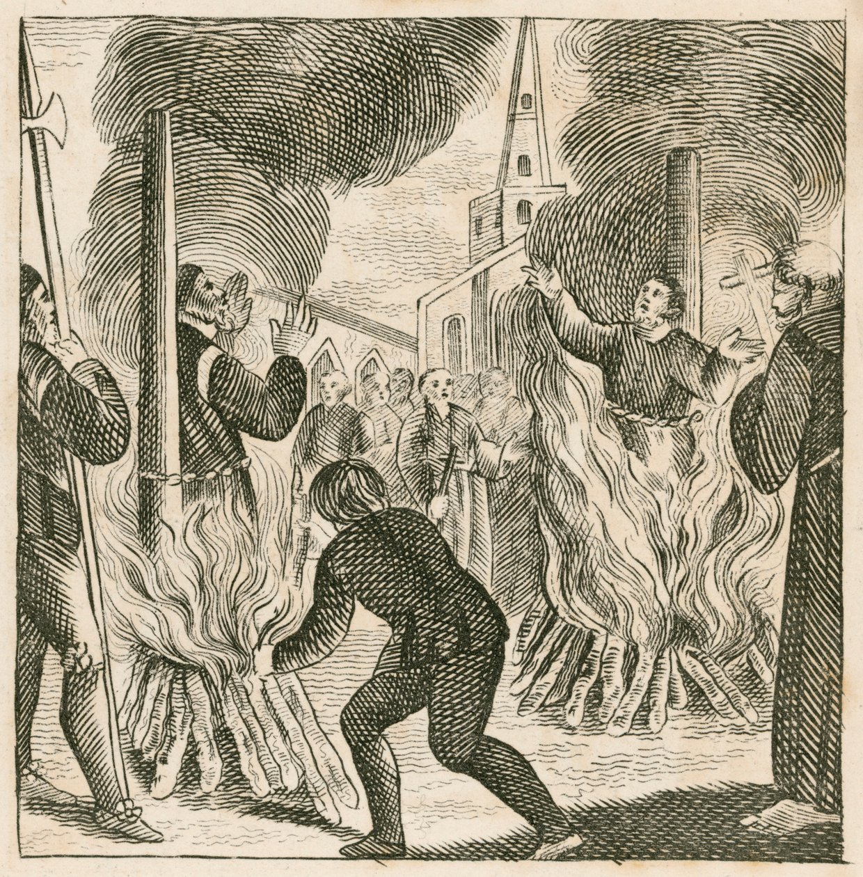 Esecuzione dei vescovi Ridley e Latimer, Oxford da English School