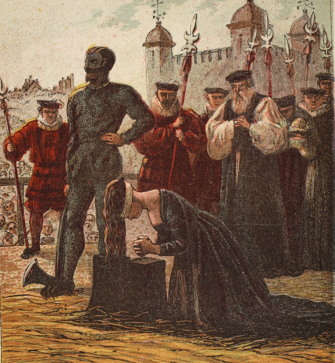 Esecuzione di Lady Jane Grey, pub. 1890 da English School