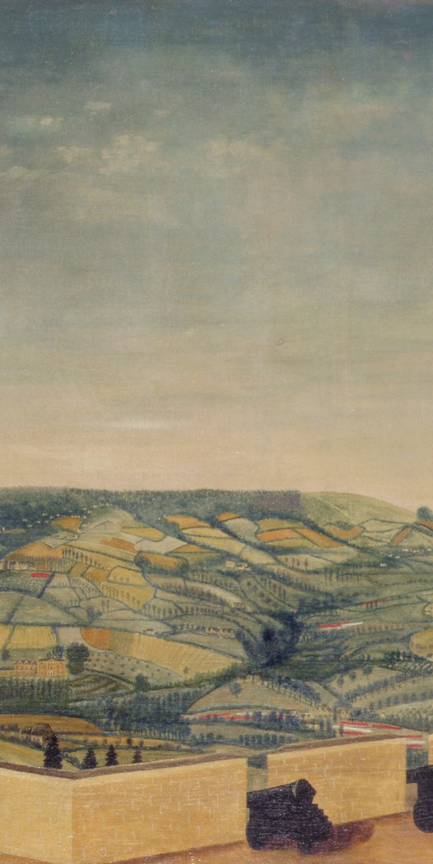 Paesaggio esteso visto dal Forte di Rodborough, c.1764 (dettaglio) da English School