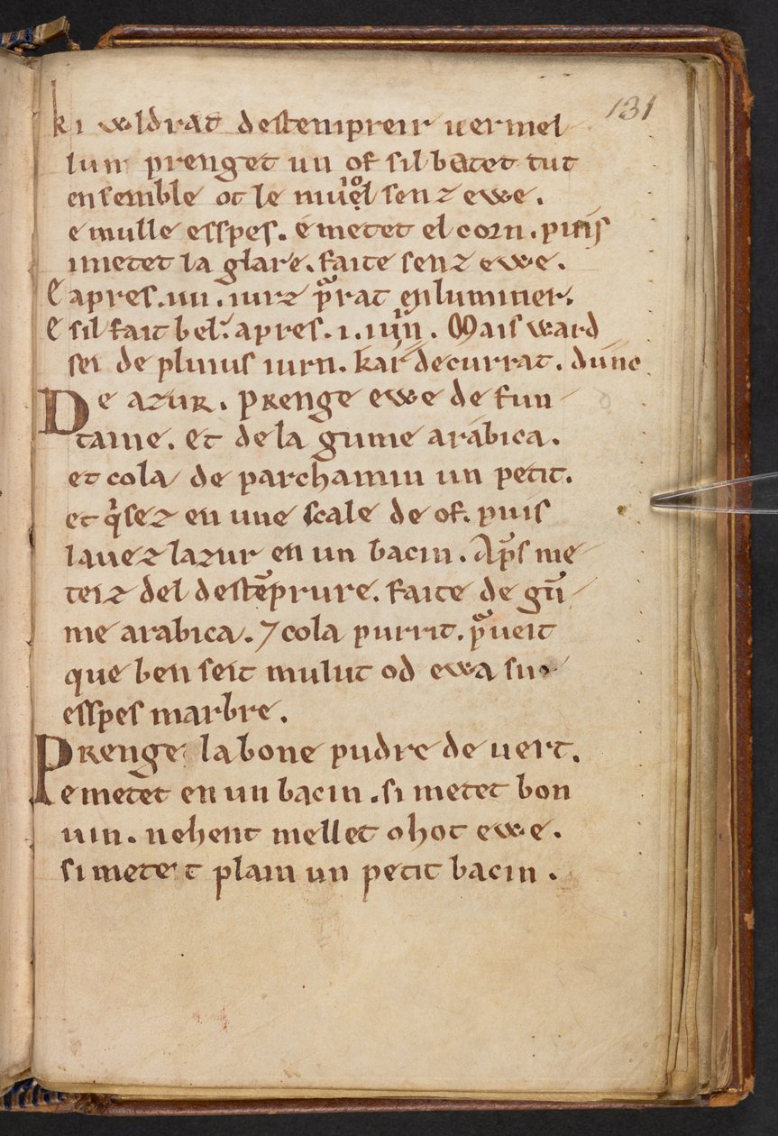 Estratti dalla Historia Anglorum di Enrico di Huntingdon, Cotton MS Titus D XXIV, f.131r (pergamena) da English School