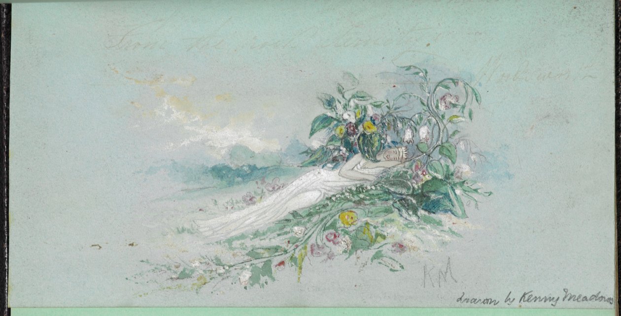 Una donna tra i fiori, da un 