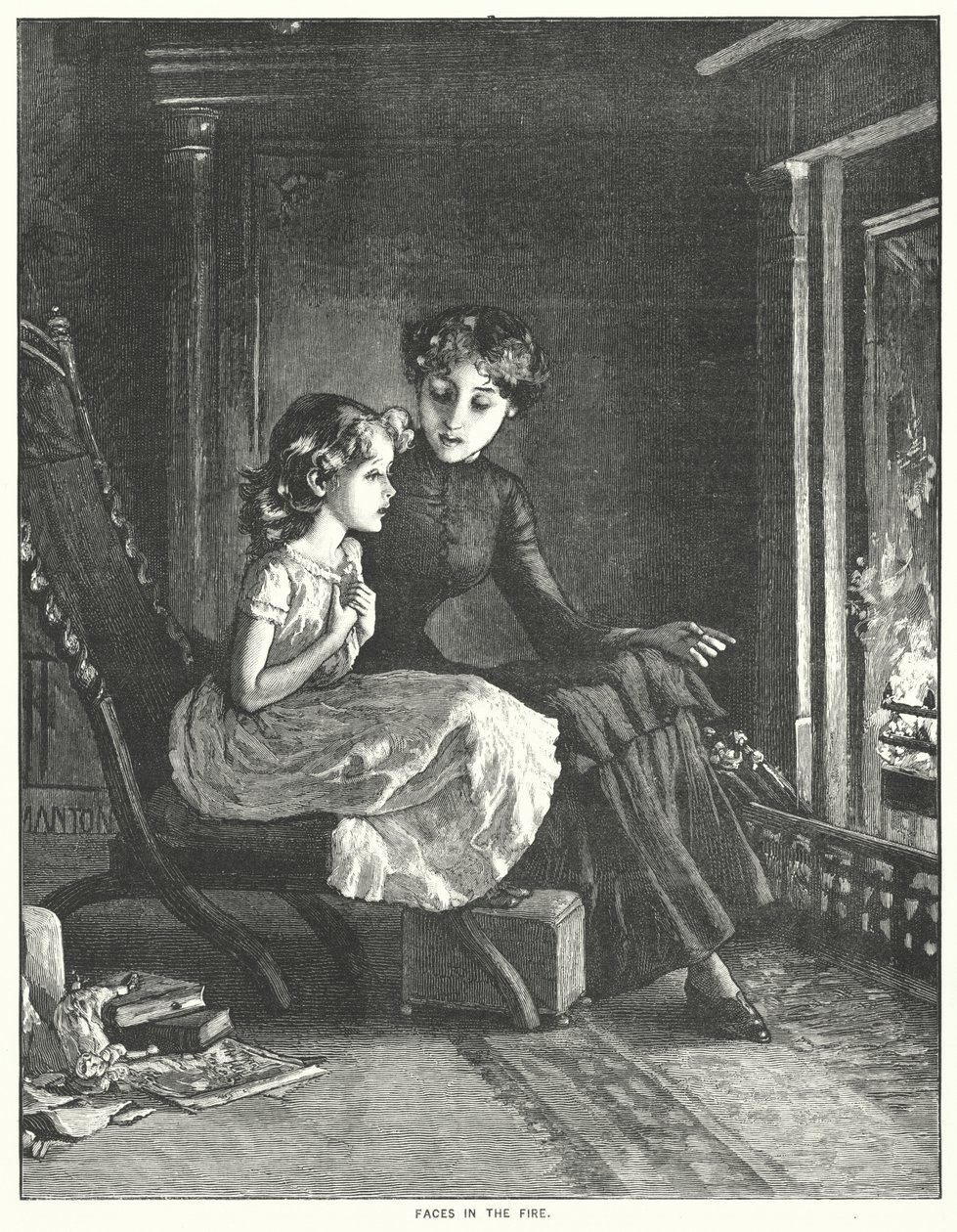 Volti nel fuoco (incisione) da English School