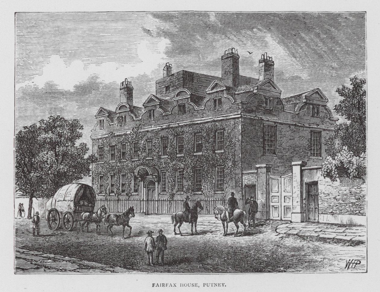 Fairfax House, Putney (litografia) da English School