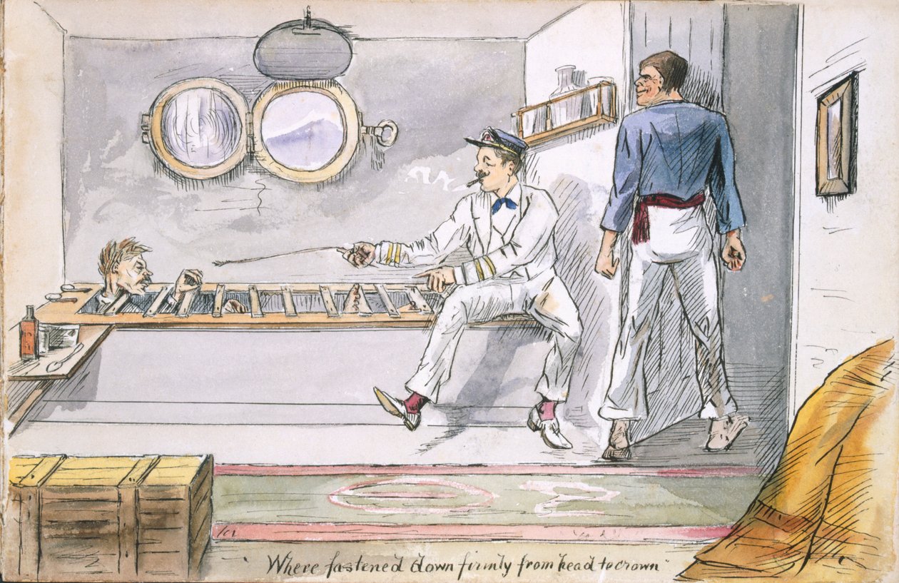 Fissato saldamente dalla testa alla corona, c1880 da English School
