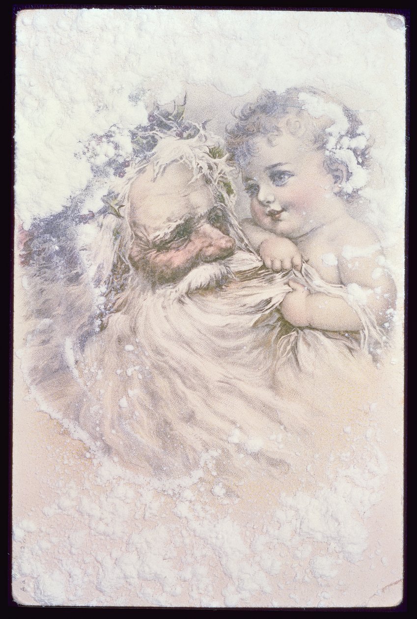 Babbo Natale e un bambino da English School