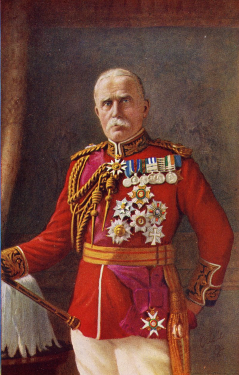 Feldmaresciallo Sir John French (litografia a colori) da English School