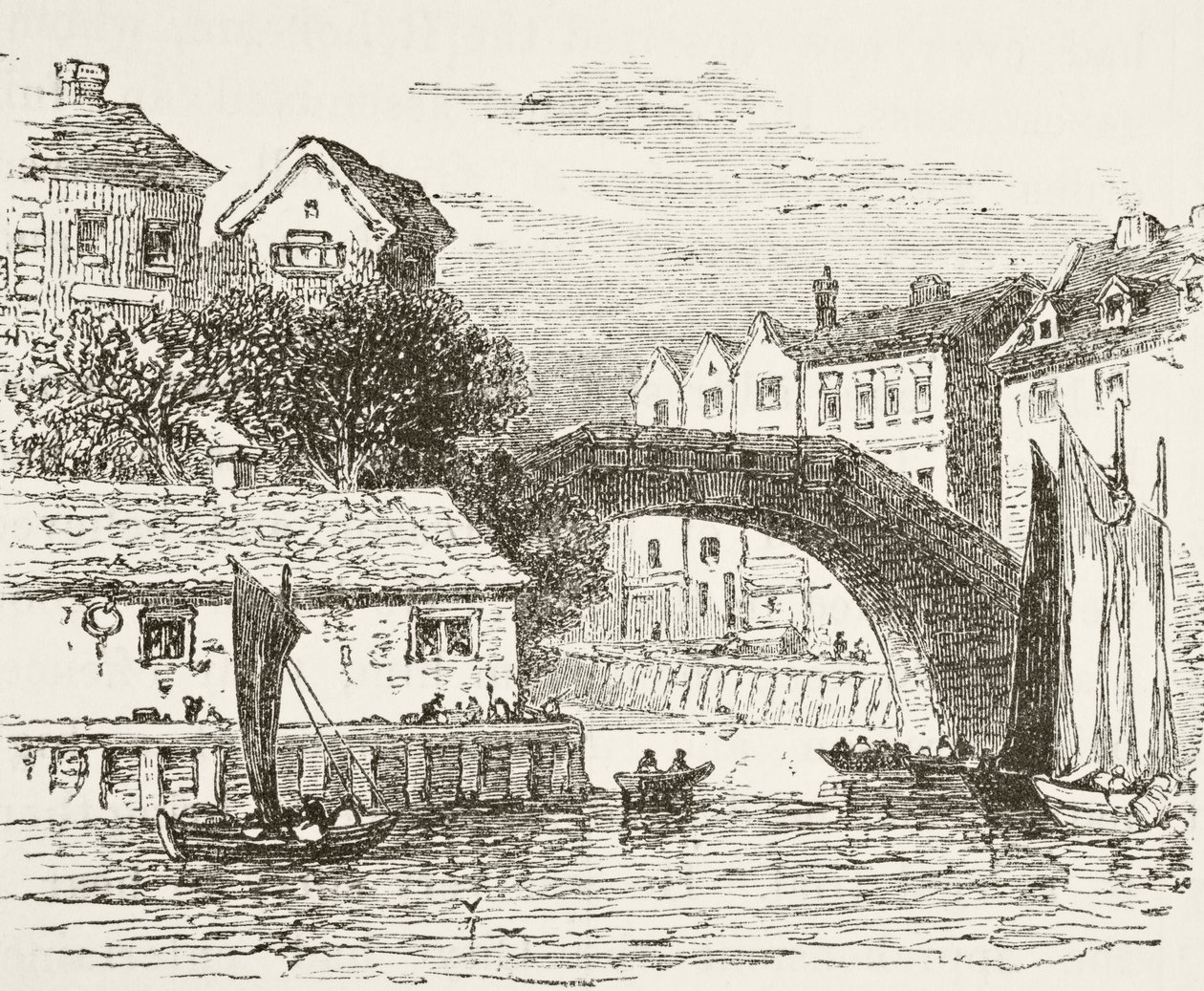 Ponte della Flotta, Londra nel XVII secolo, da 