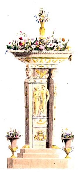 Portafiori, tavola 125 da Ackermann