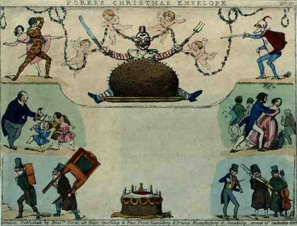 La busta di Natale di Fores, pub. da Messrs Fores, c.1840 da English School