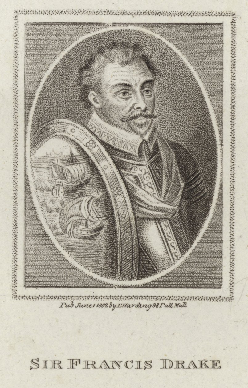 Francis Drake (incisione) da English School