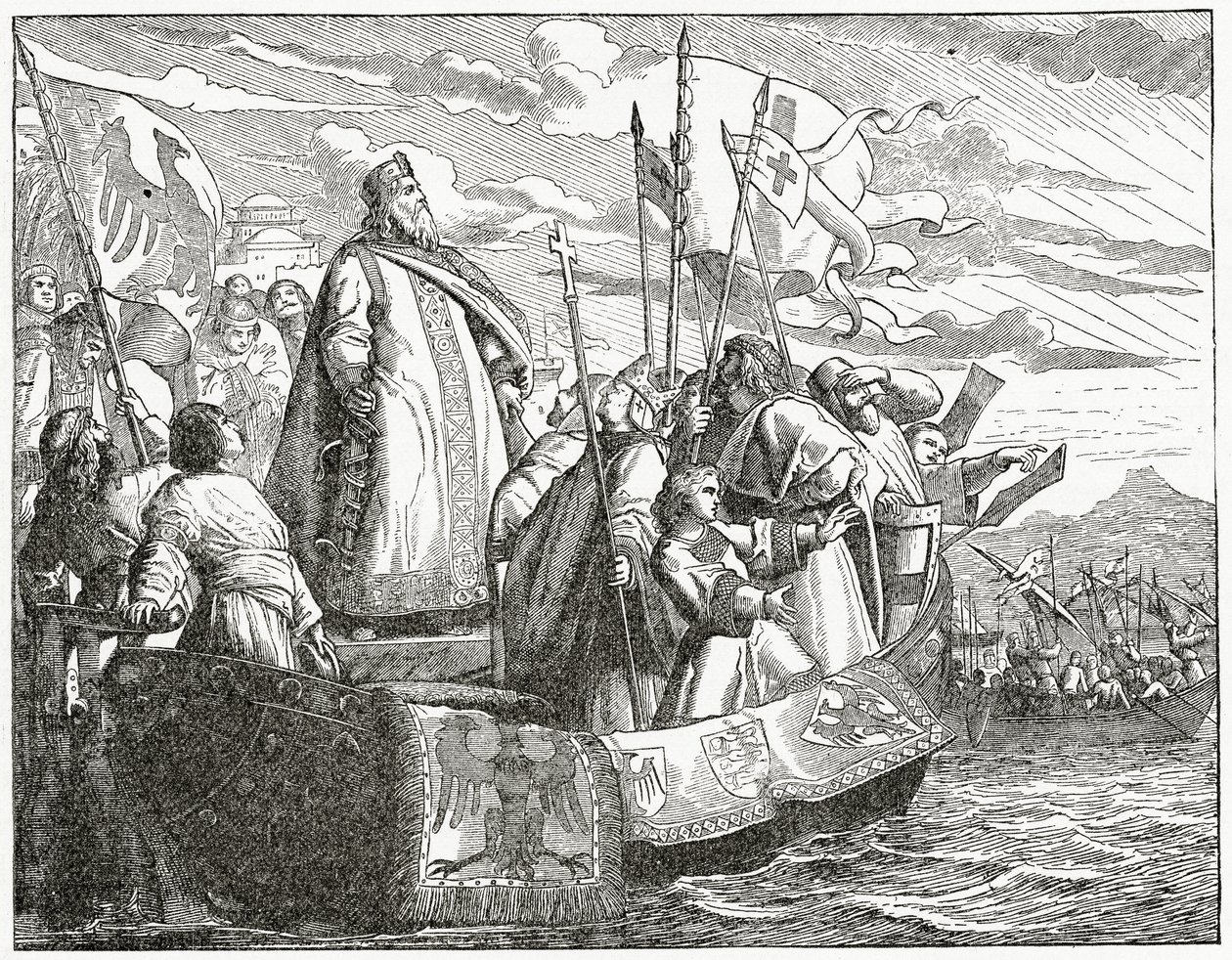 Friedrich attraversa in Asia Minore, 1882 da English School