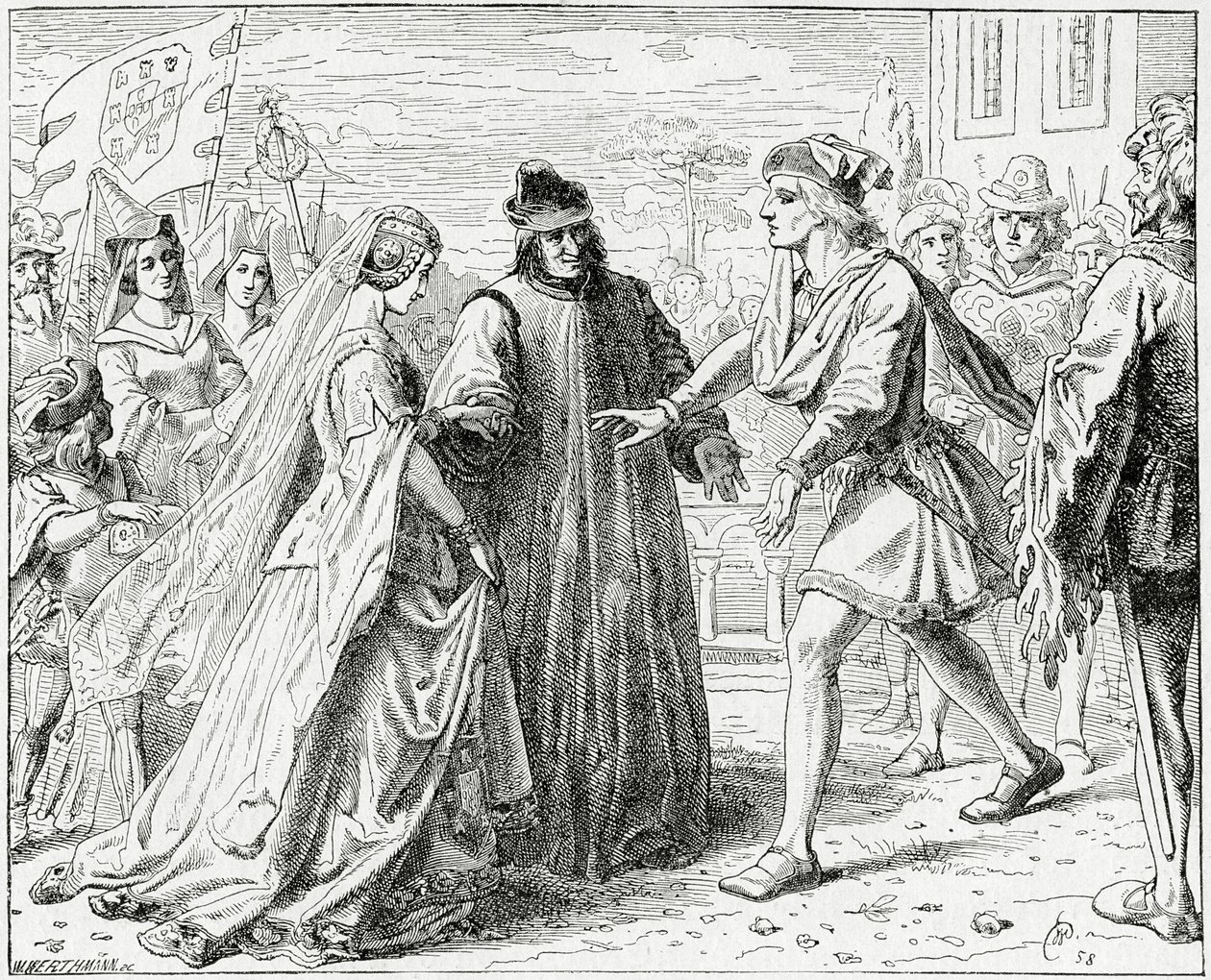 La ricezione di Eleonora da parte di Federico da English School