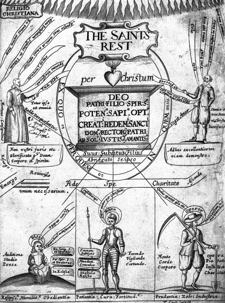 Frontespizio di The Saints Everlasting Rest di Richard Baxter da English School