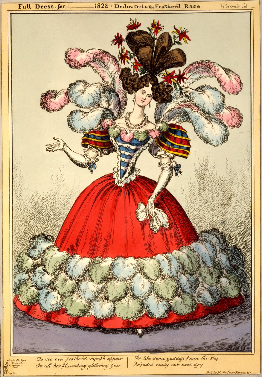 Abito completo per _ 1828 - Dedicato alla razza piumata, 1828 da English School