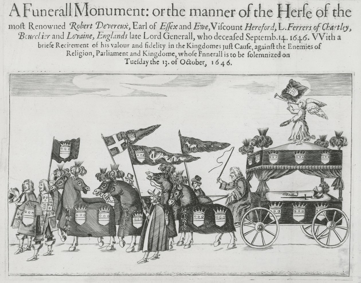 Corteo funebre di Robert Devereux, 3º conte di Essex da English School