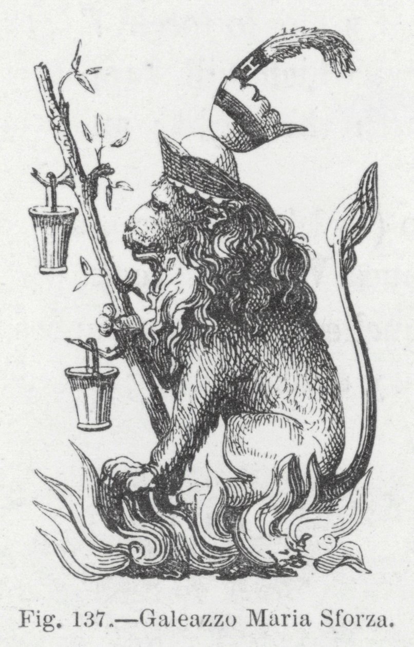Galeazzo Maria Sforza (engraving) da English School
