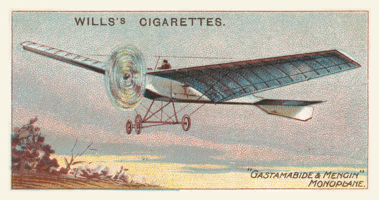 Gastamabide e Mengin Monoplane (cromolito) da English School