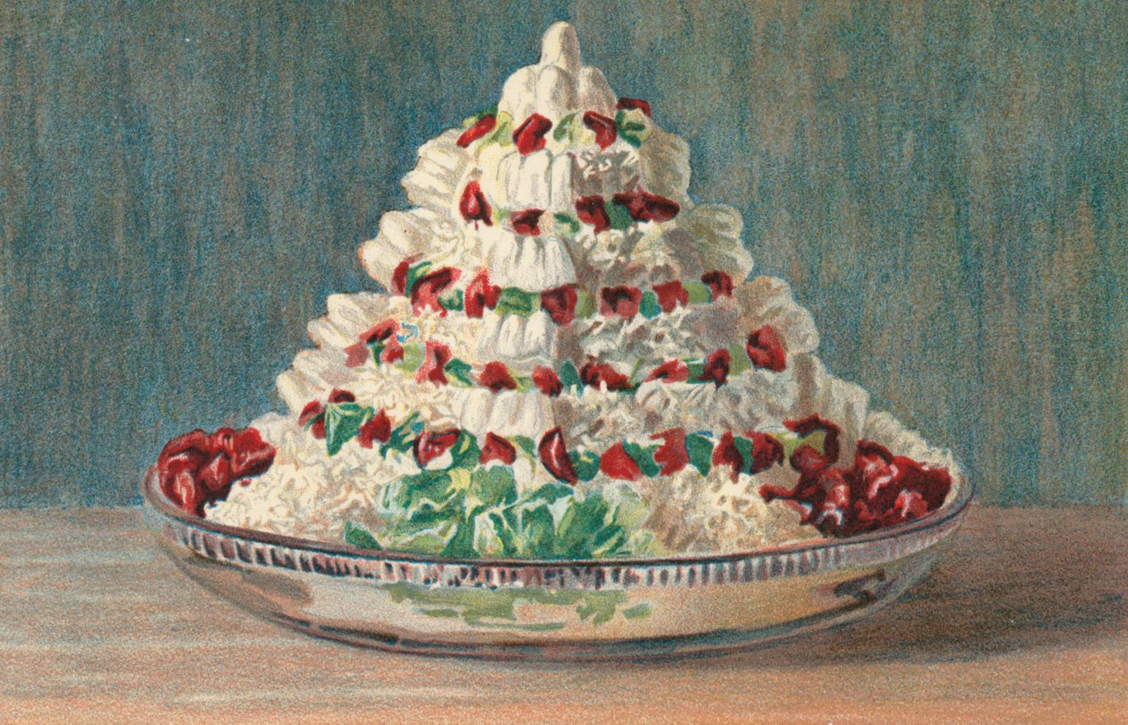 Gateau A La Ceylon (litografia a colori) da English School