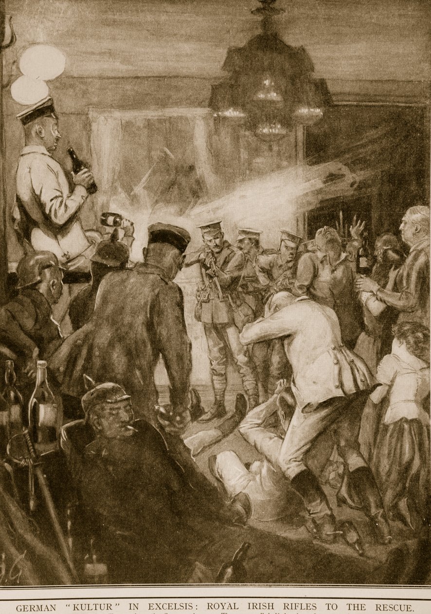 La cultura tedesca in excelsis: i Royal Irish Rifles al salvataggio, 1914-19 da English School