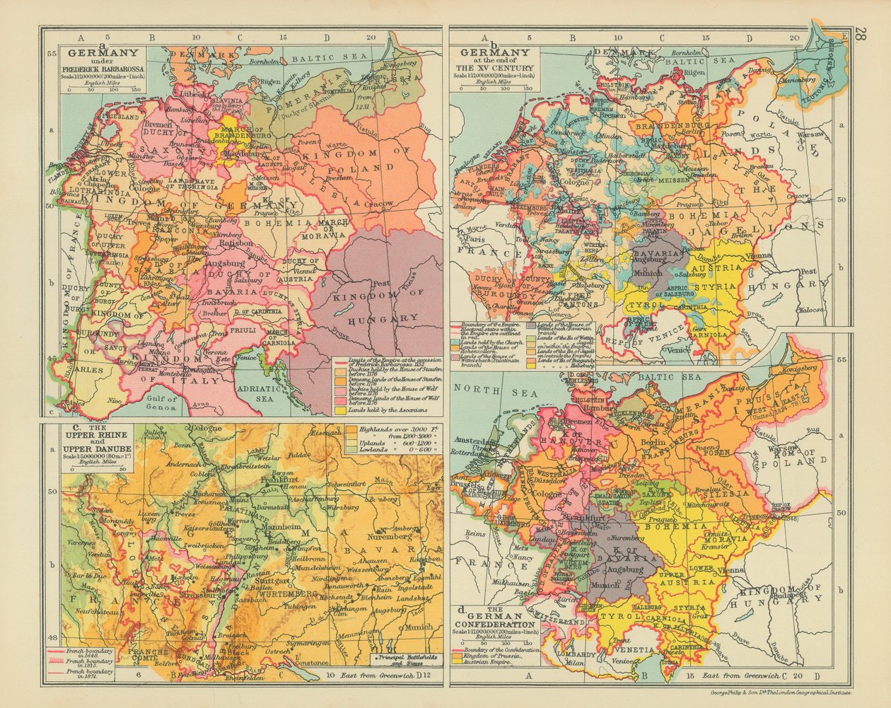 La Germania sotto Federico Barbarossa. La Germania alla fine del XV secolo. L