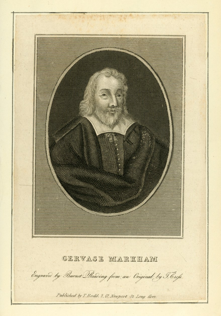 Gervase Markham (incisione) da English School