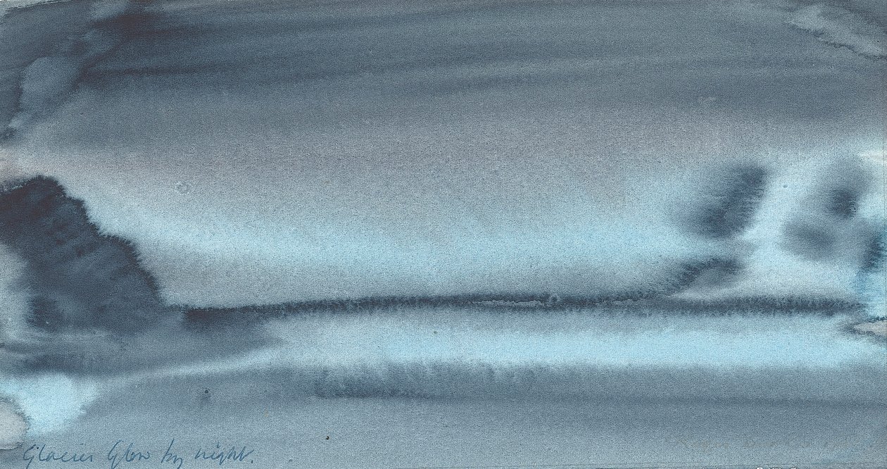Bagliore del ghiacciaio di notte, 1934-37 da English School