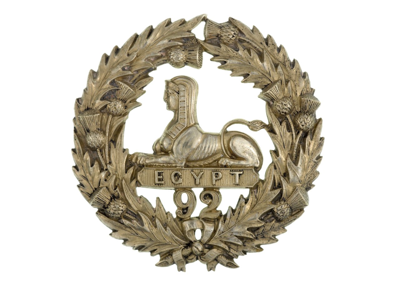 Distintivo di Glengarry, c.1874-81 (metallo bianco) da English School