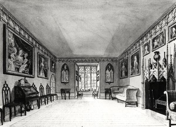Grande salone di Strawberry Hill da English School