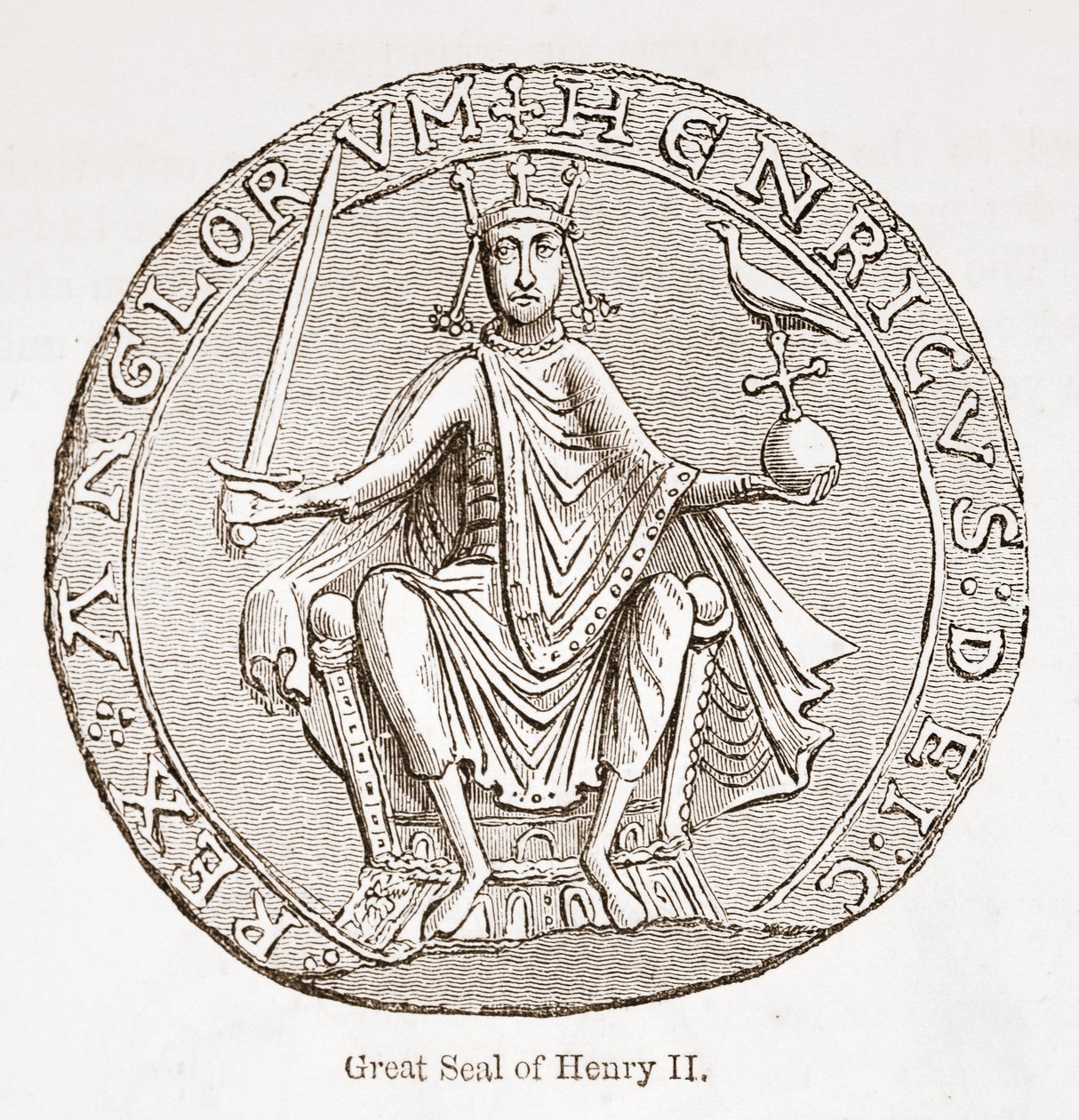 Grande sigillo di Enrico II da English School