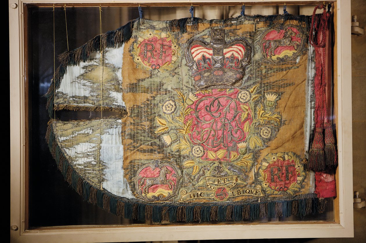 Guidone dei Dragoni Leggeri del Marchese di Granby, c.1760 (seta) da English School