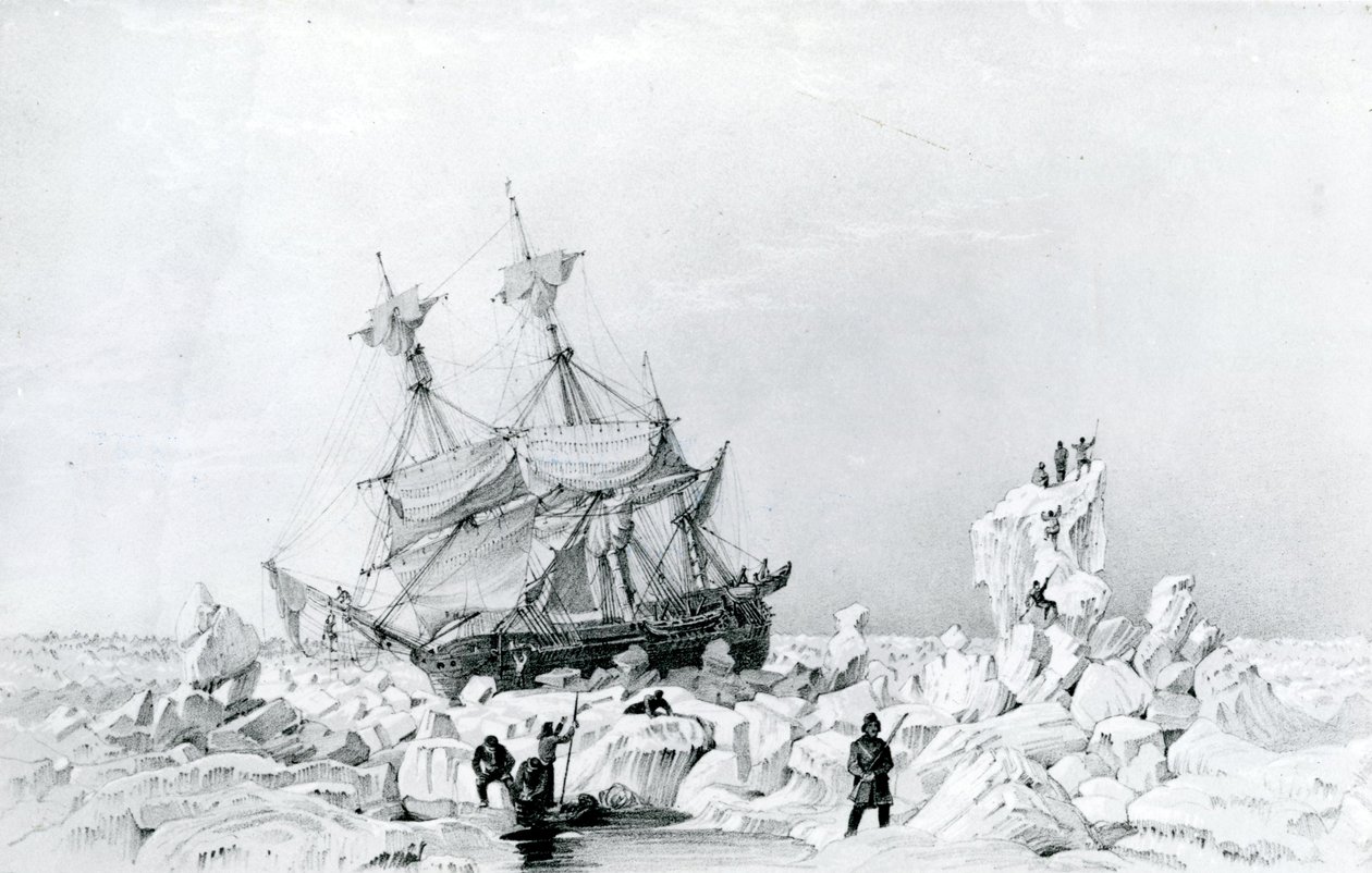 HMS Terror bloccata nel ghiaccio da English School